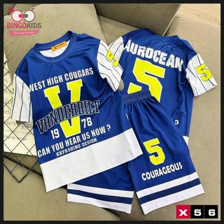 Đồ bộ tay ngắn quần ngắn dành cho bé trai thun lạnh 3D họa tiết in hình thời trang năng động cá tính