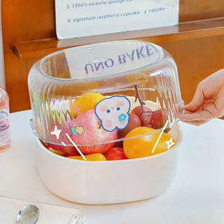 (TẶNG HÚT ẨM) Set Rổ 6 Món Nhựa PP Nguyên Sinh Dày Dặn Cao Cấp, Hộp Đựng Rau Củ 3 Tầng Thông Minh