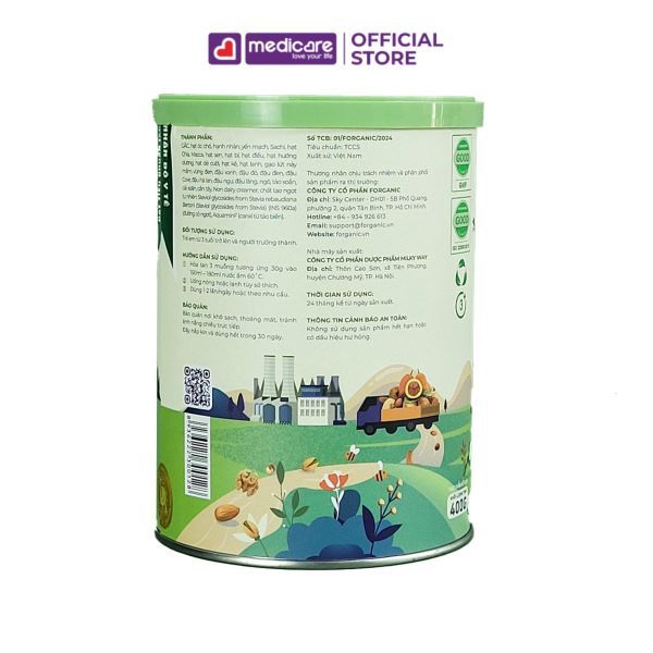 Sữa hạt FORGANIC đa dưỡng chất tăng cường sức khỏe 400g