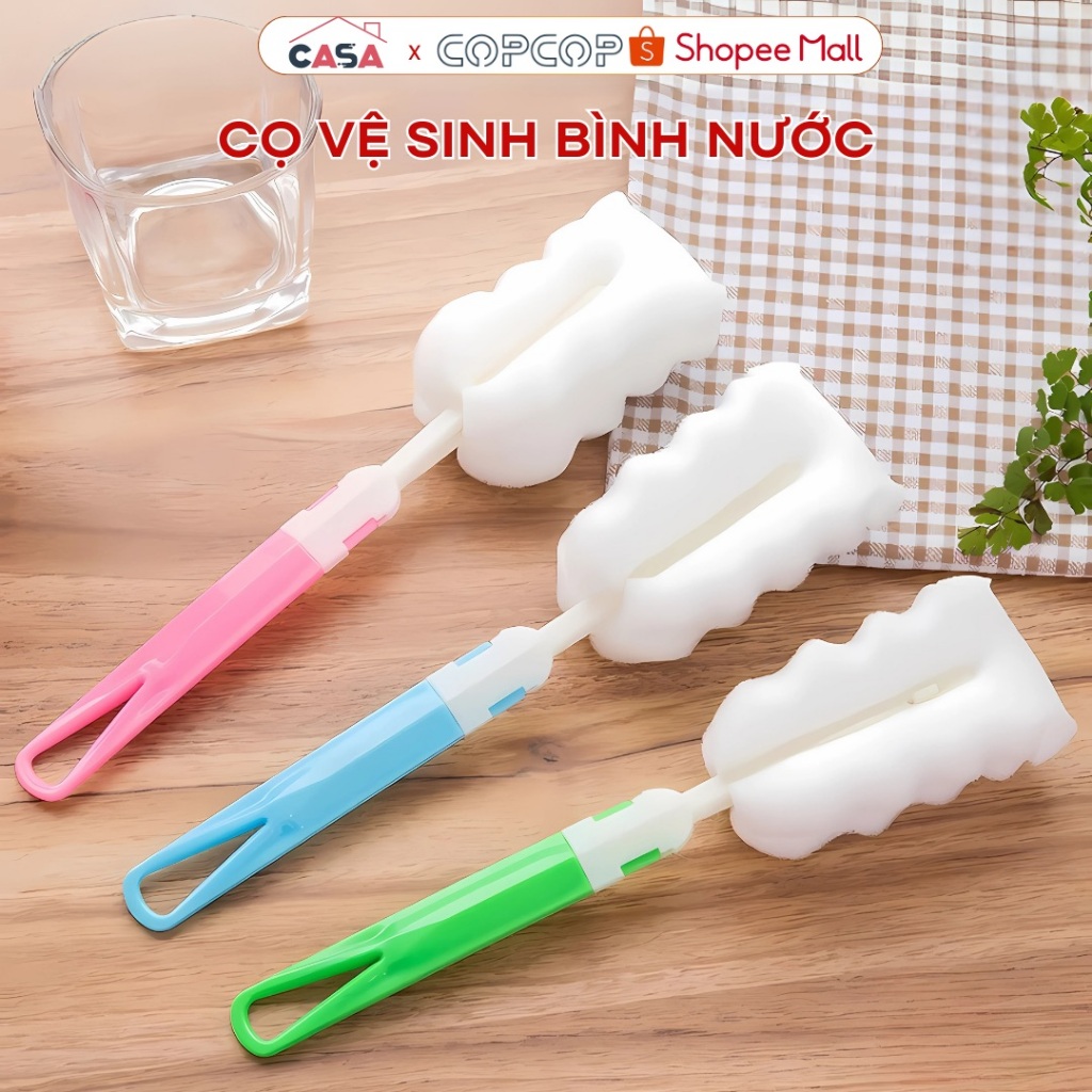 Cọ rửa bình nước mút xốp COPCOP dụng cụ vệ sinh làm sạch cốc giữ nhiệt ...