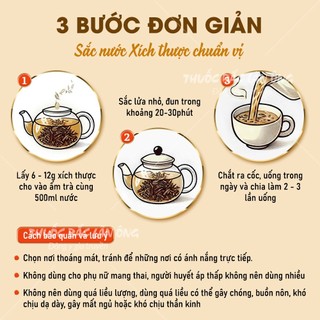 Xích thược khô 100g, thái lát mỏng, thơm, sạch - Lãn Ông