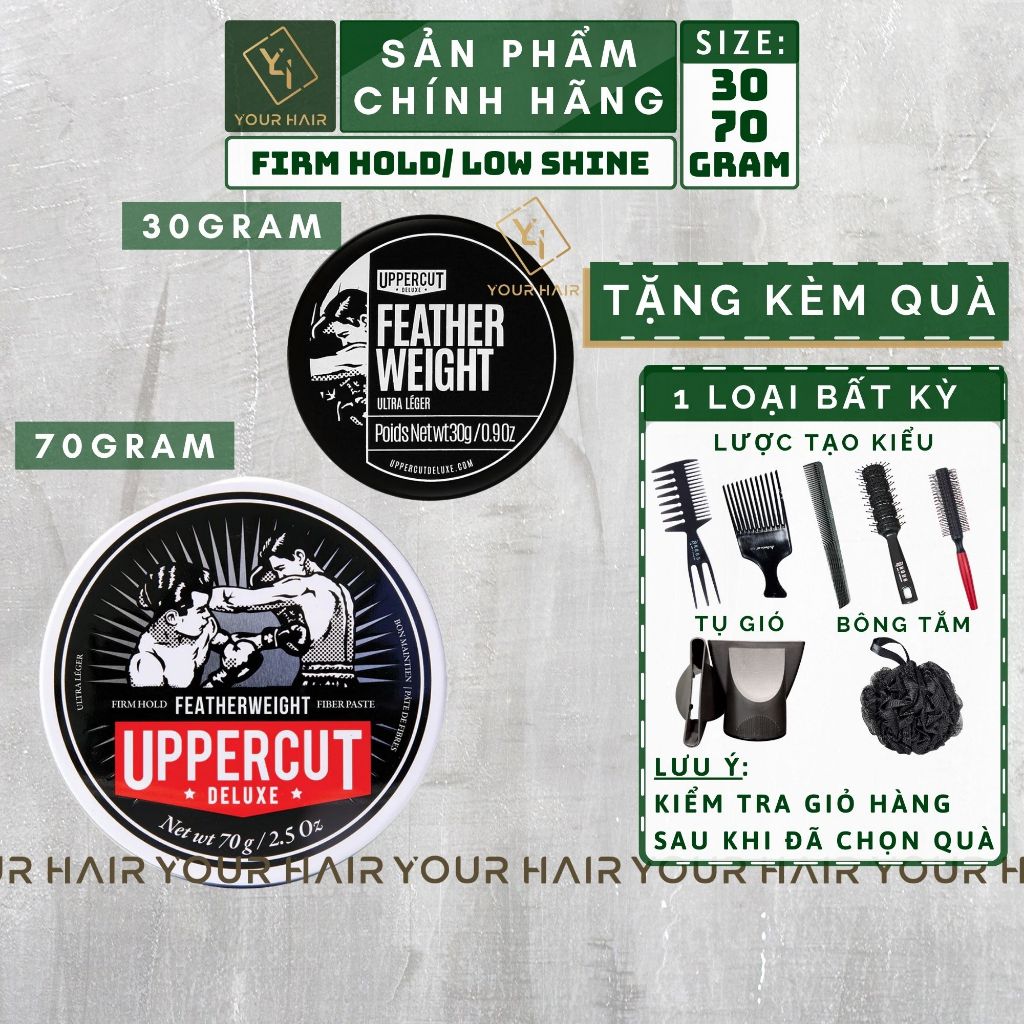 Sáp vuốt tóc UPPERCUT FEATHERWEIGHT - 30g & 70g