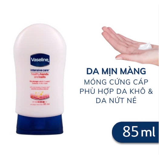 Kem Dưỡng Da Tay Và Móng Vaseline Deep Moisture 60ml, giúp bạn chăm sóc cho da tay mềm mại hơn