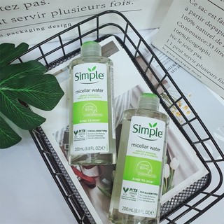 Nước tẩy trang Simple Micellar Water (200ml)