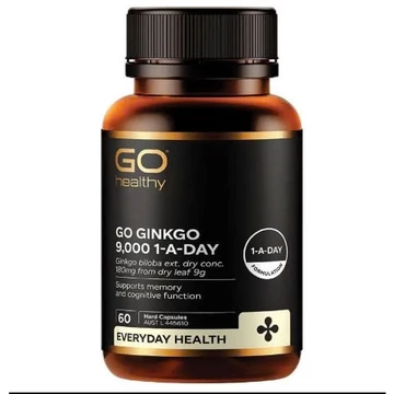 Free ship (Tem Chemist) Ginkgo Biloba, viên uống bổ não, ginkgo 9000, lọ 60 viên