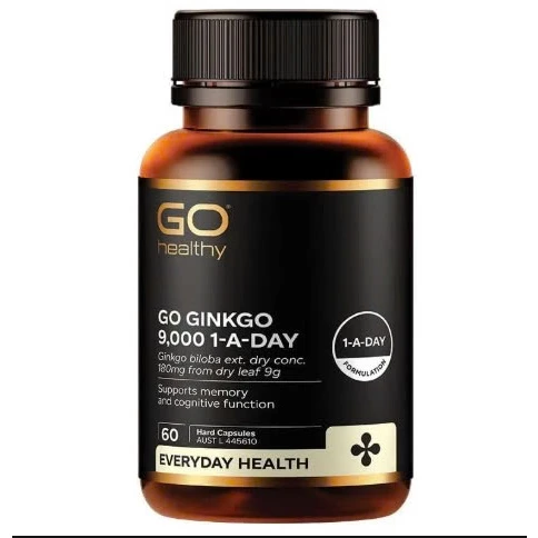 Free ship (Tem Chemist) Ginkgo Biloba, viên uống bổ não, ginkgo 9000, lọ 60 viên