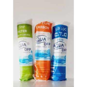 Bộ lõi aquadfp 123 dùng cho máy lọc nước, bộ lọc sinh hoạt gia đình