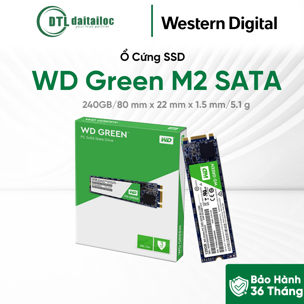 【新品未開封】 WD Green 250GB SSD WDS250G5G0A Ổ Cứng SSD WD Green 250GB SATA3 2.5 inch (WDS250G5G0A) | Hàng