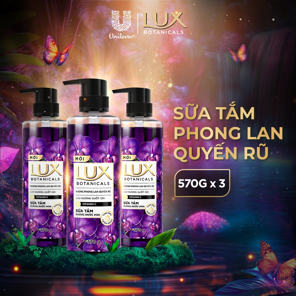 Ảnh [MUA 2 TẶNG 1] Combo 3 Sữa tắm hương nước hoa Lux Botanicals 570g/chai 1