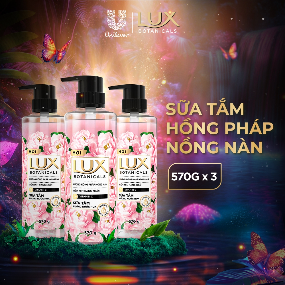 Ảnh [MUA 2 TẶNG 1] Combo 3 Sữa tắm hương nước hoa Lux Botanicals 570g/chai 2