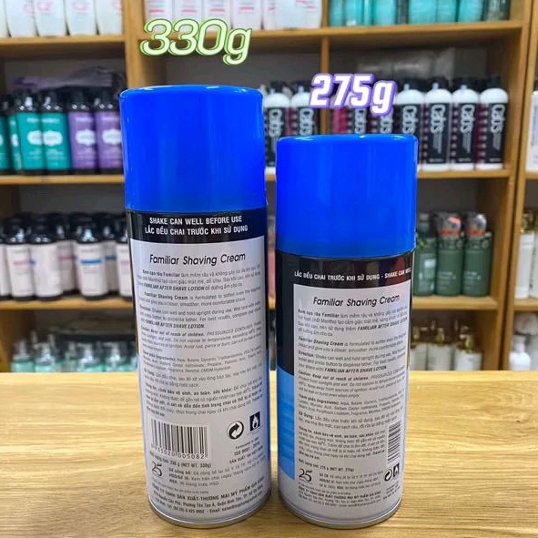 Kem cạo râu Familiar, kem bọt cạo râu nam Familiar 360g/300g/275g chính hãng cho Salon Barber