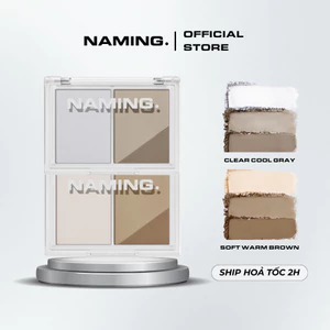 Bảng phấn tạo khối và bắt sáng mịn lì NAMING Fluffy Volume & Shading Duo