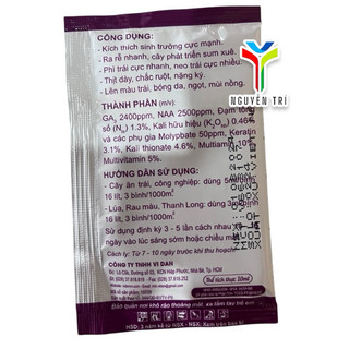 Phân Tím Chuyên Dùng Cho Mọi Cây Trồng Giúp Phì Trái - Neo Trái - Gói 10ml