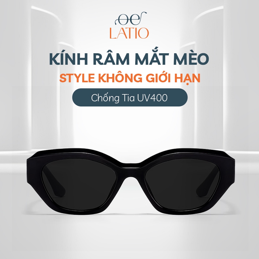 Kính râm Nam Nữ LATIO, Kính mát thời trang chất liệu TR90 dày dặn, bền ...