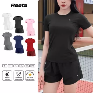 Set bộ đồ thể thao Reeta tập pickle ball, gym,yoga,chạy bộ... áo thun thể thao (3003-3060)