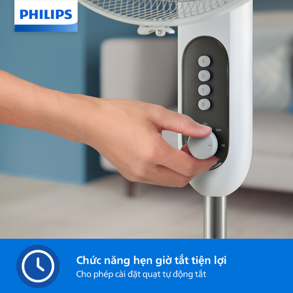Quạt Đứng Philips CX1220/00 Công suất 47W- Hàng Chính Hãng - Bảo Hành 24 Tháng