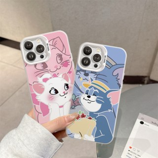 Ốp Lưng iPhone Couple Cat IMD Cứng Trắng, Chống Sốc, Bảo Vệ Camera- iP 7/8/Plus/X/XS/XR/11/12/13/14/15/16/17/Pro/Max/Air