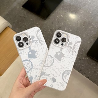 Ốp Lưng iPhone Doraemon IMD Cứng Trắng, Chống Sốc, Bảo Vệ Camera- iP 6/7/8/Plus/X/XS/XR/11/12/13/14/15/16/17/Pro/Max/Air