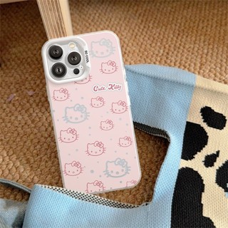 Ốp Lưng iPhone Hello Meow IMD Cứng Trắng, Chống Sốc, Bảo Vệ Camera - iP 8/Plus/X/XS/XR/11/12/13/14/15/16/17/Pro/Max/Air