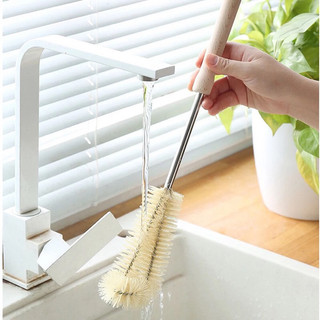 Cây Cọ (RL02) Rửa Ly Cán Gỗ Nhiều Size đa năng