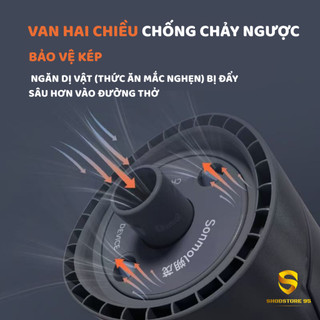Thiết bị chống nghẹn CRFISH Heimlich, thiết bị hút dị vật mắc kẹt trong họng, thiết bị tự cứu hộ di động chống ngạt thở