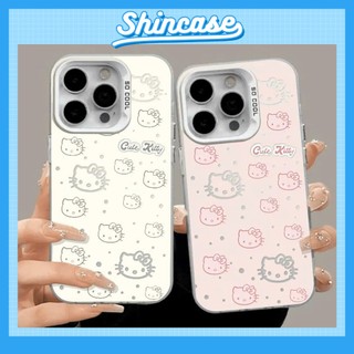 Ốp Lưng iPhone Hello Meow IMD Cứng Trắng, Chống Sốc, Bảo Vệ Camera - iP 8/Plus/X/XS/XR/11/12/13/14/15/16/17/Pro/Max/Air