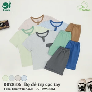 Bộ Cộc Tay Cổ Tròn Bé Trai, Bé Gái DB2733 DB2818 DB2842 DB2882 DB2880