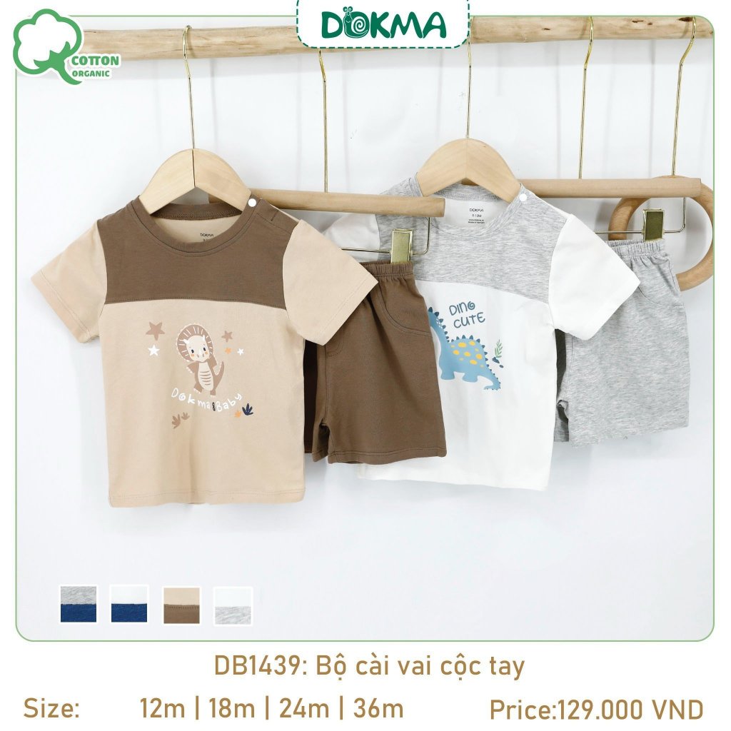 (9-13kg, 9-36M) Bộ Cộc Tay Bé Trai DOKMA DB1362 DB2745 DB2742 DB2971 DB1371 DB2778 JB377 DB2844 DB1371