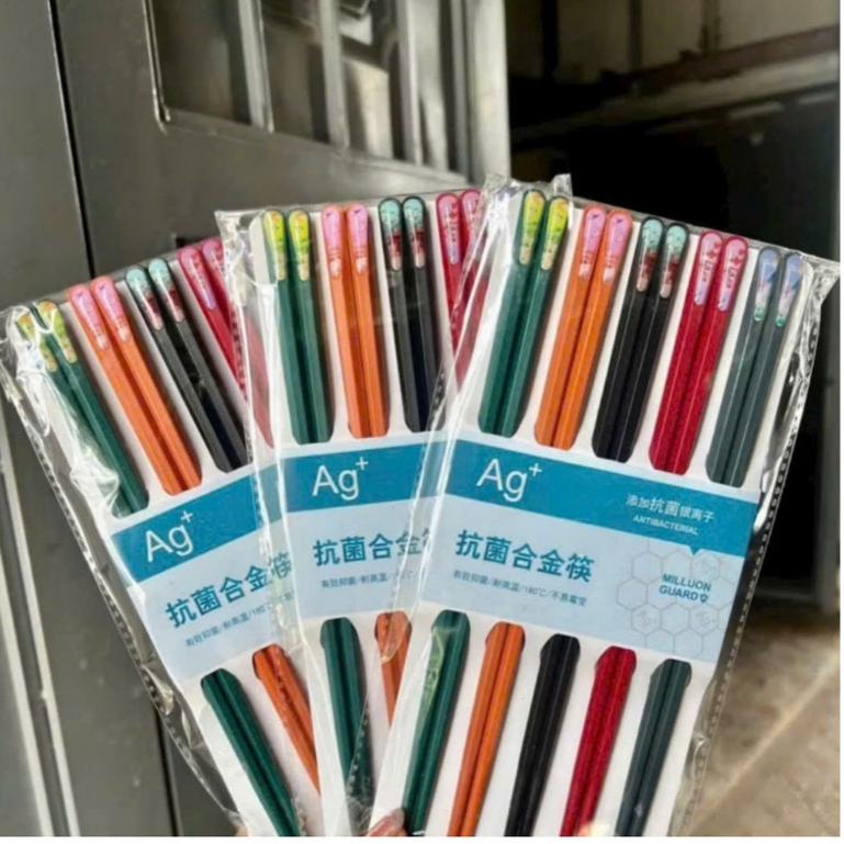 Set 5 đôi đũa ăn,Đũa Màu Sắc Phong Cách Nhật Bản