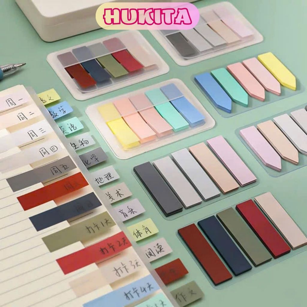 MUA 2 Set 100 TỜ CÓ GIÁ SỈ Đánh Dấu, Phân Trang Màu PASTEL Chống Nước | BigBuy360 - bigbuy360.vn