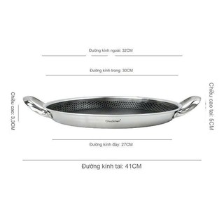 Chảo Piza Tổ Ong Chockmen 30.5cm Chảo Chiên Rán Bánh Xèo