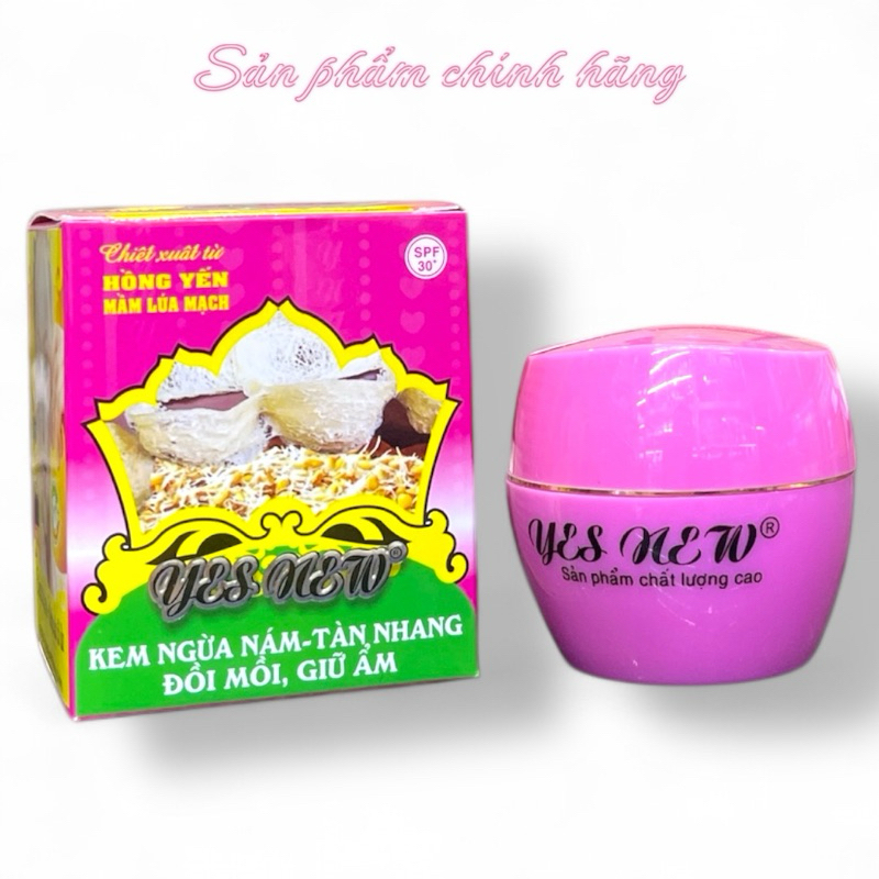 Kem Yes New Ngừa Nám Tàn Nhang Đồi Mồi Giữ ẩm 12gram Chính Hãng