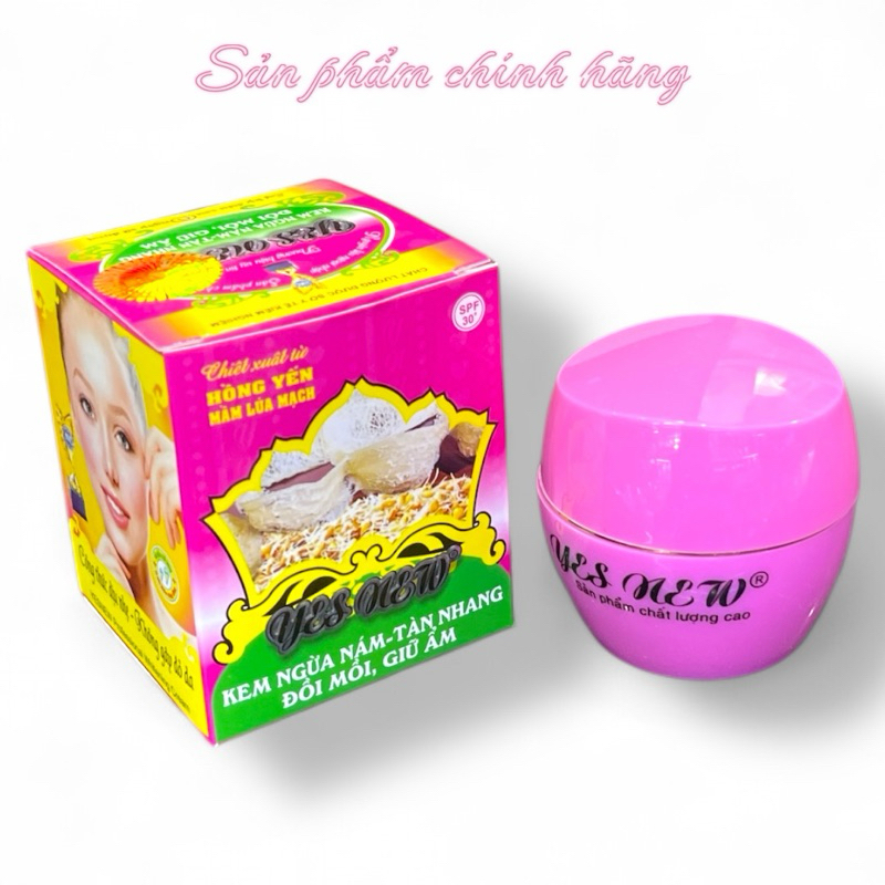 Kem Yes New Ngừa Nám Tàn Nhang Đồi Mồi Giữ ẩm 12gram Chính Hãng