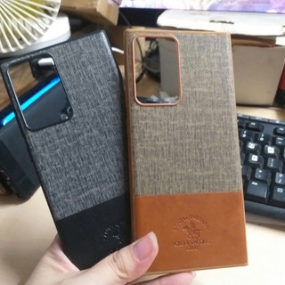 Ốp lưng Samsung Galaxy Note 20 Ultra Da Kết Hợp Vải Giá Rẻ Xả Kho