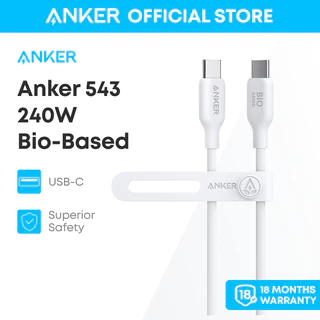 Anker 543 USB C sang USB C 240W Cáp sạc sinh học cho iPhone 16/15 Sạc nhanh PD bền bỉ A80E1