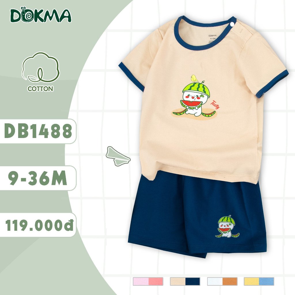 (8-13kg, 6-36M) Bộ Cộc Tay Dokma Mềm Mát Cho Bé JB020 JB022 DB1488 DB1603 DB3048 DB2880