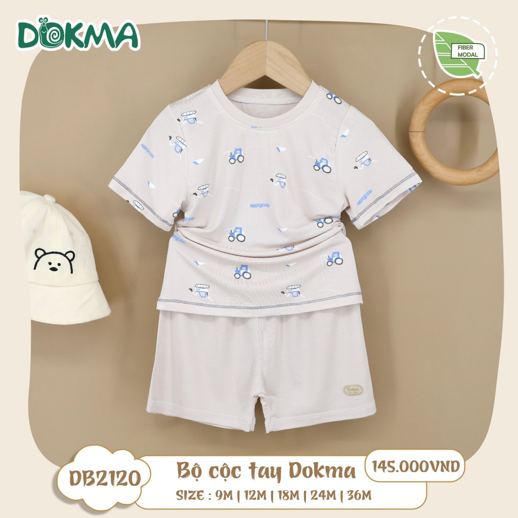 (8-13kg, 6-36M) Bộ Cộc Tay Thoáng Mát Cho Bé Dokma DB2120 DB2733 DB2842 DB1519 DB1740