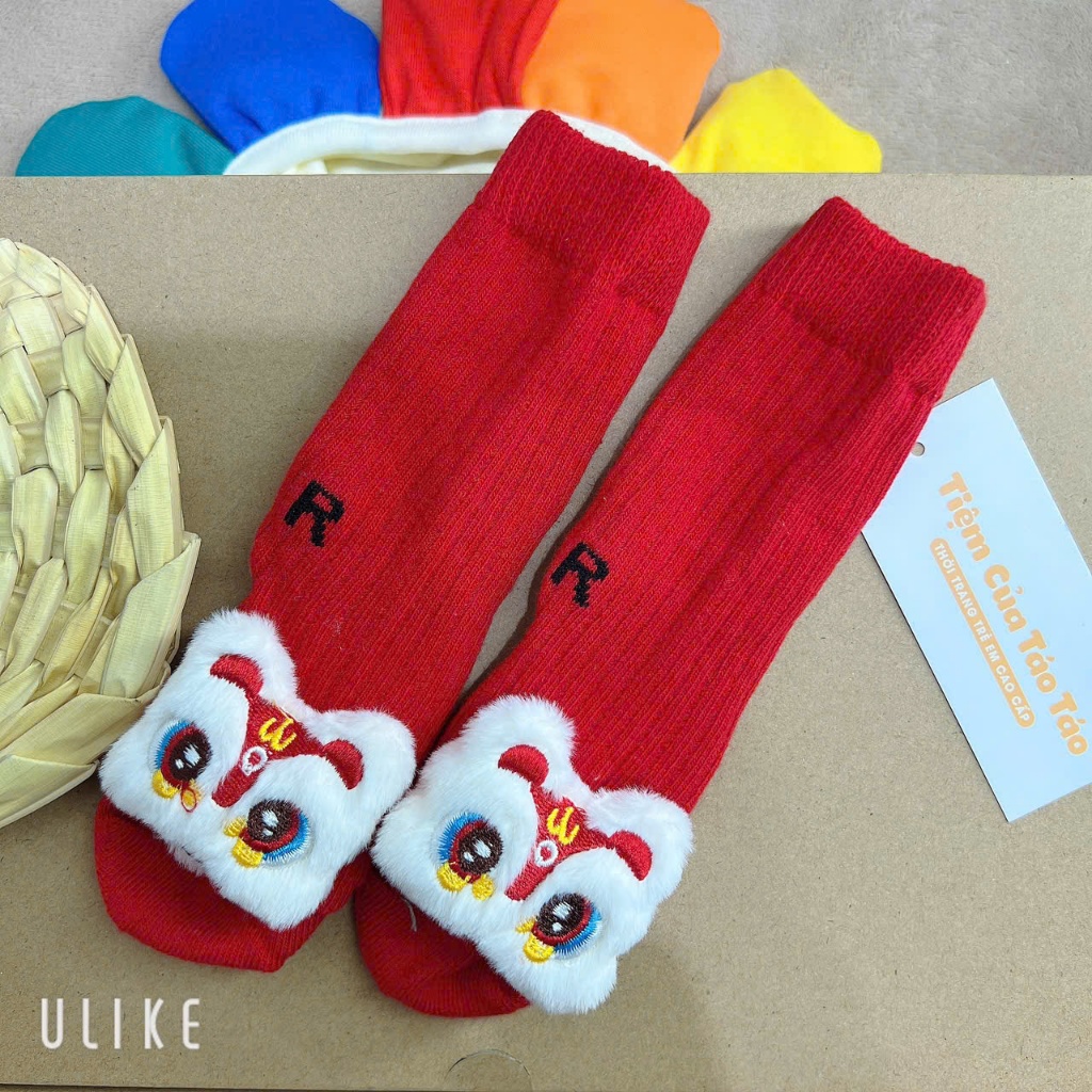 QCCC - Tất/ Vớ Ông Già Noel cho bé trai bé gái mix đồ chụp ảnh cho bé size từ 0-3 tuổi ( hàng quảng châu )