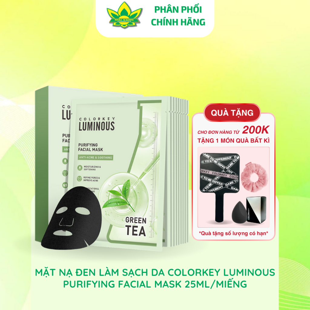 [Hàng Chính Hãng] Mặt Nạ Trà Xanh Colorkey Luminous Purifying Facial ...