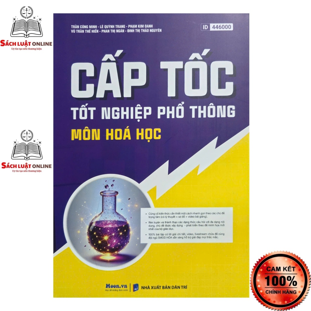 Sách - Cấp tốc tốt nghiệp phổ thông môn Toán, Văn, Anh, Lý, Hóa, Sinh, Sử, Địa (MoonBook)