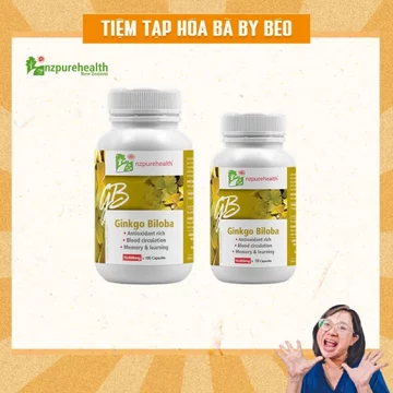 Thực phẩm bảo vệ sức khỏe NZPH Ginkgo Capsules - Viên bổ não Ginkgo Biloba NZPureHealth 10.000mg