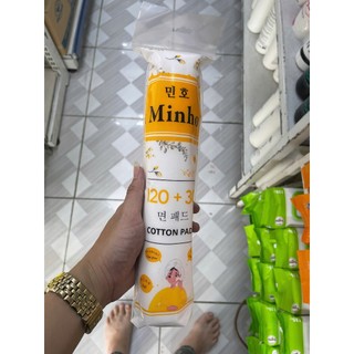 Bông tẩy trang siêu mềm Minho 120 + 30 bông