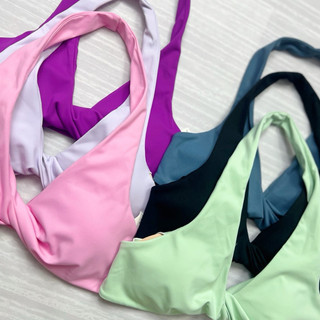 Áo Thể Thao Tập Gym,Yoga Nữ Thiết Kế Cổ Yếm Chất Poly Cao Cấp Thấm Hút Co Giãn Tốt (mã đb206)