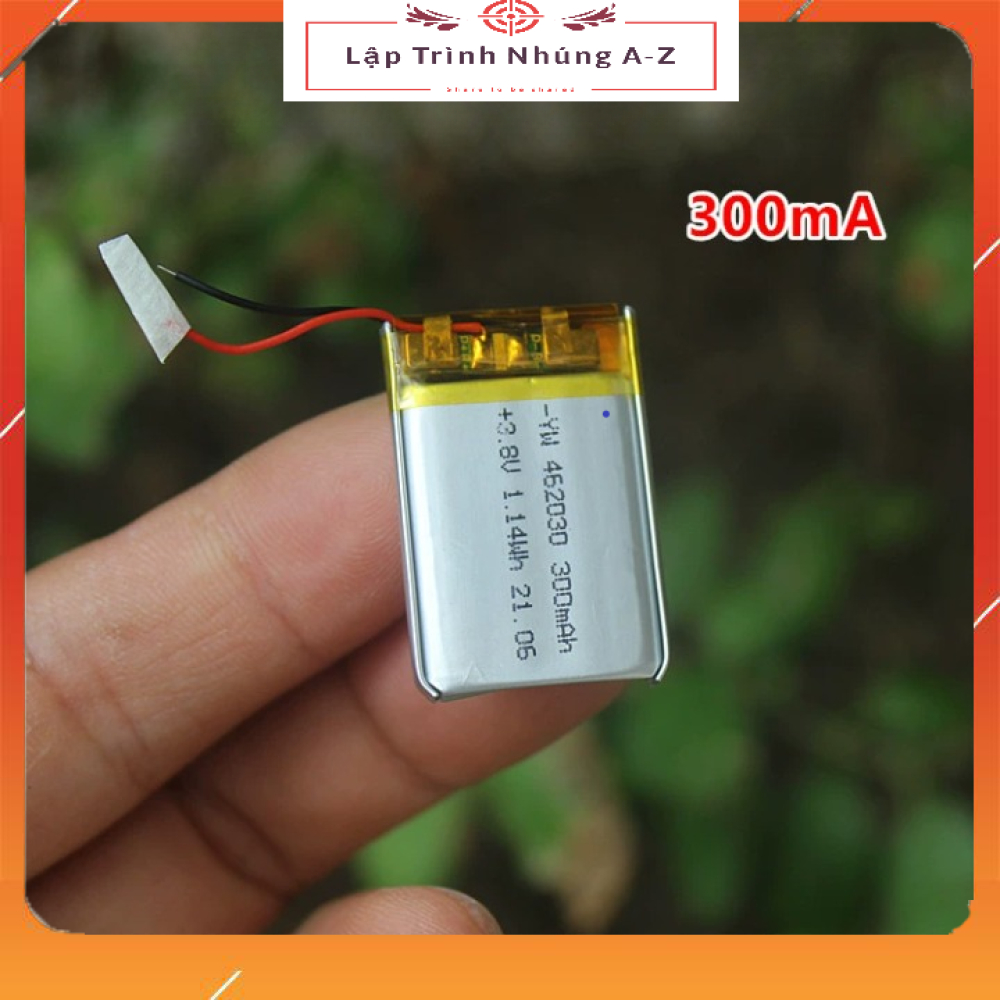 [Lập Trình Nhúng A-Z][G6] Pin Lithium 3.8V 300mA Có Mạch Bảo Vệ ...
