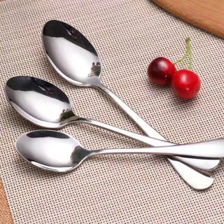 Set 5 Thìa (muỗng) Inox 304 size18.5cm Ăn Cơm, Phở Thép Không Rỉ 18/10 An Toàn Cho Sức Khoẻ