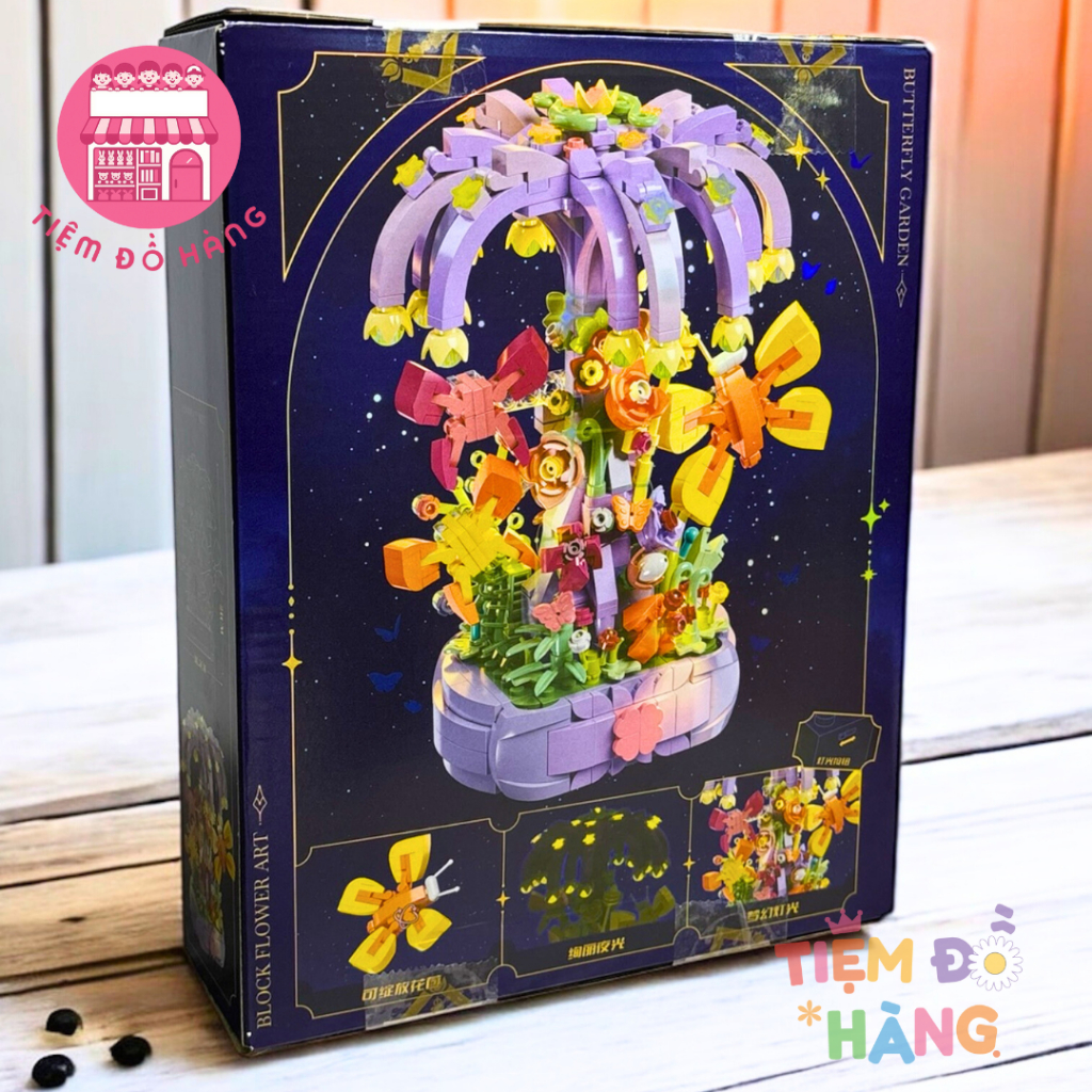 Đồ Chơi Lắp Ráp Mô Hình Lego Cây Ước Nguyện 724 Chi Tiết, Có Đèn Led, Dùng Làm Trang Trí