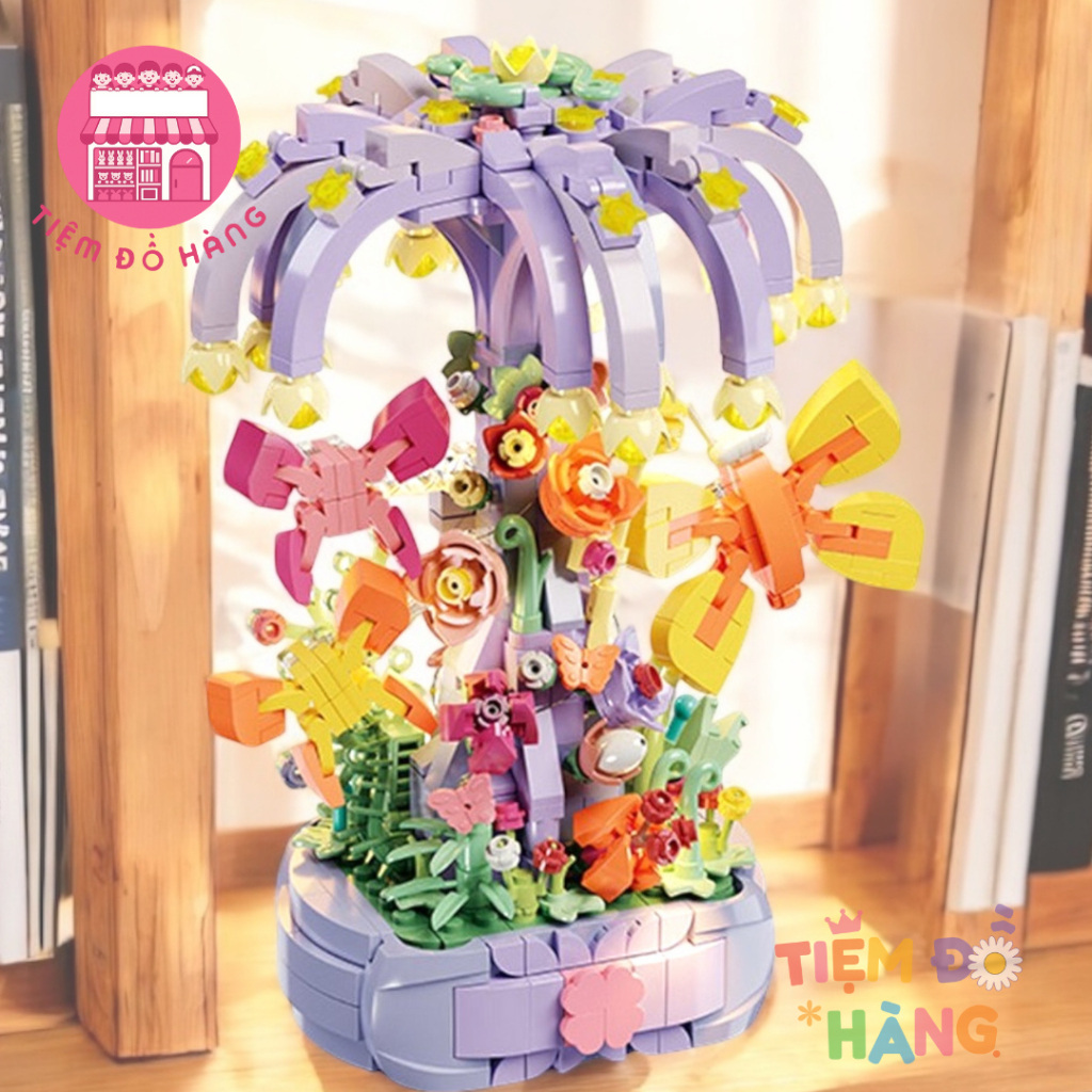 Đồ Chơi Lắp Ráp Mô Hình Lego Cây Ước Nguyện 724 Chi Tiết, Có Đèn Led, Dùng Làm Trang Trí