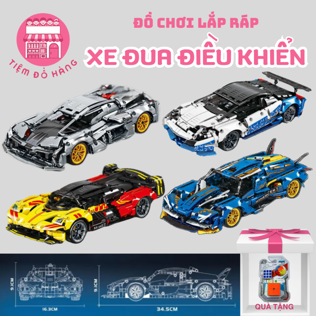 Đồ Chơi Lắp Ráp Mô Hình Lego Siêu Xe 785 Chi Tiết, Có Điều Khiển Từ Xa