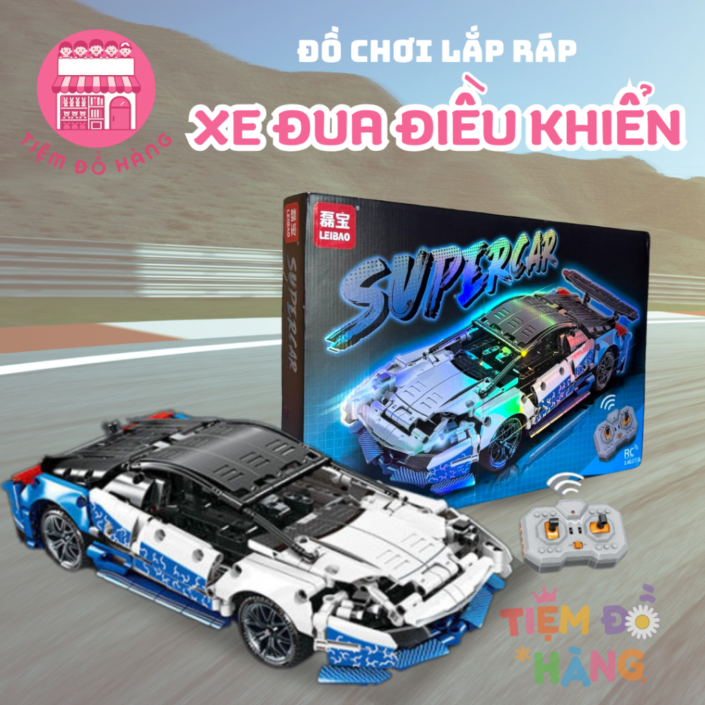 Đồ Chơi Lắp Ráp Mô Hình Lego Siêu Xe 785 Chi Tiết, Có Điều Khiển Từ Xa