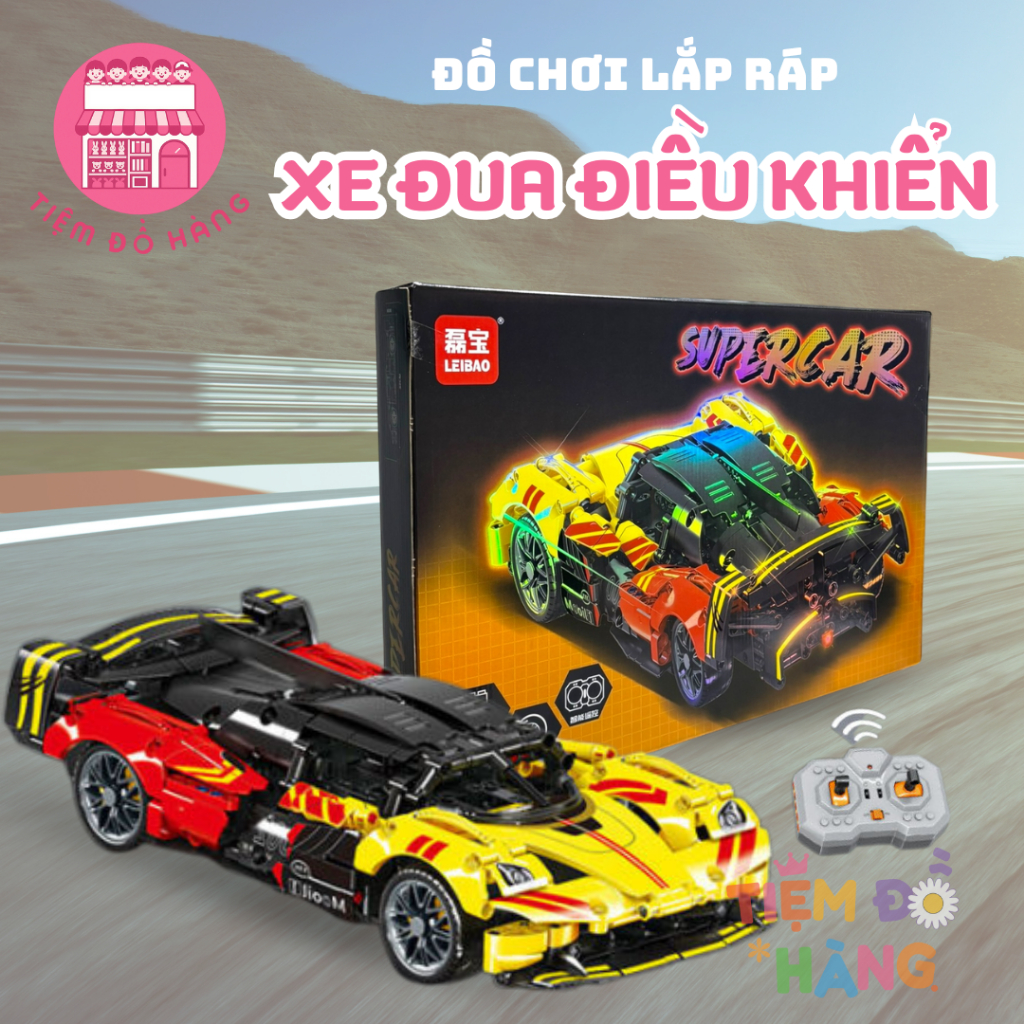 Đồ Chơi Lắp Ráp Mô Hình Lego Siêu Xe 785 Chi Tiết, Có Điều Khiển Từ Xa